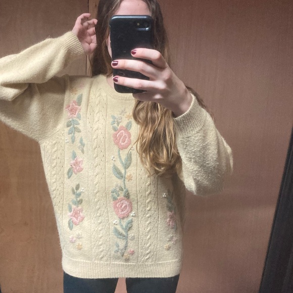 Alfred Dunner Sweaters - Vintage Floral Sweater